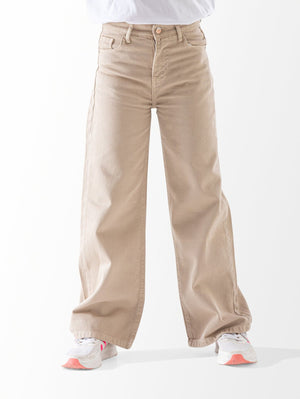 Wide Leg Gabardine Pants