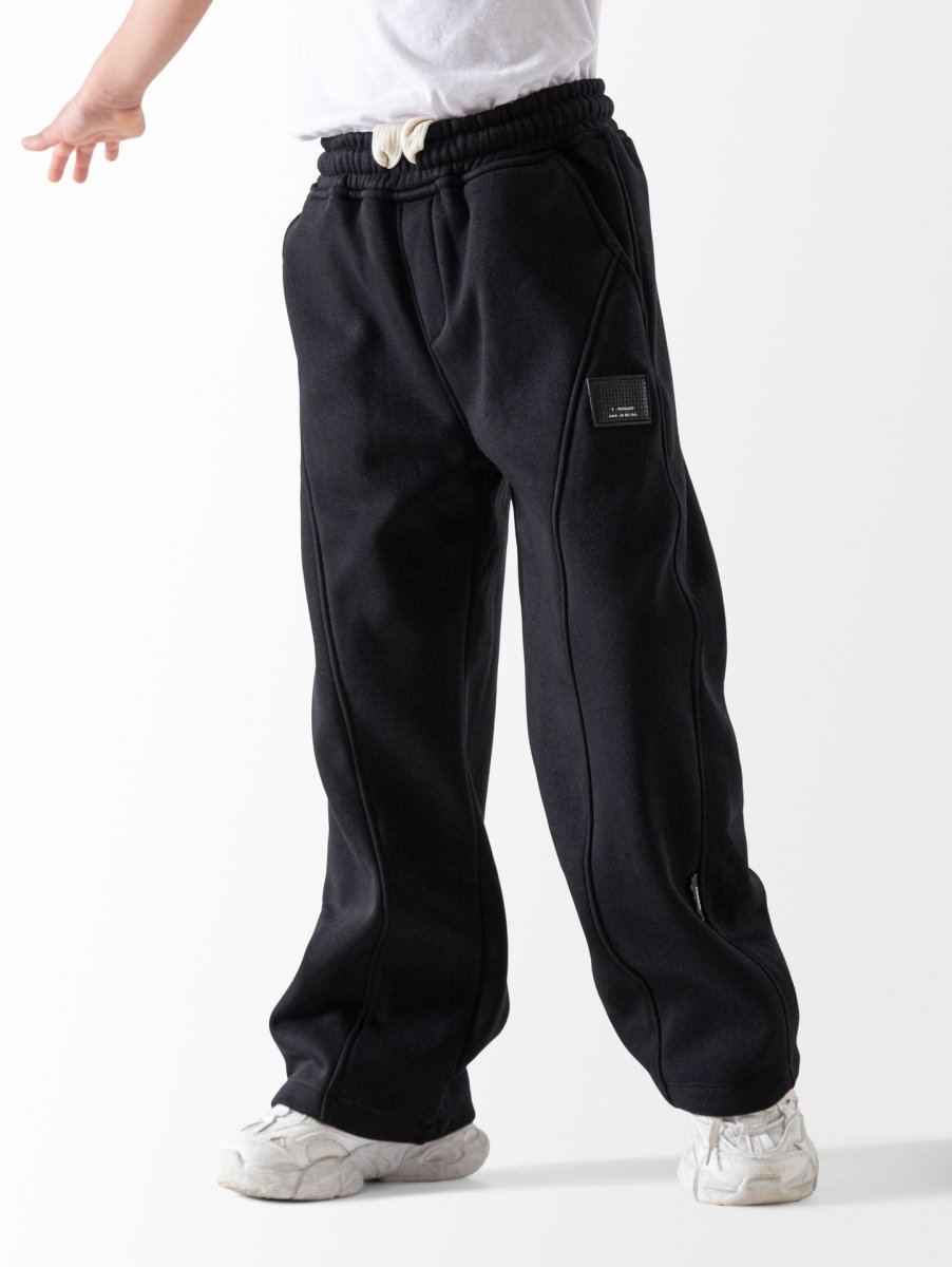 Ninos Kids storeBoys' Black Wide Leg SweatpantsJoggers & SweatpantsNINOS