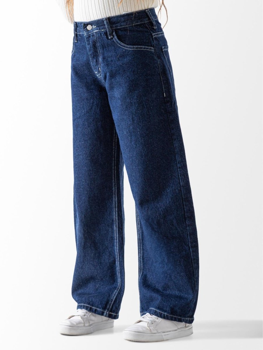 Ninos Kids storeGirls' Dark Denim Wide Leg JeansJeans pantsNINOS
