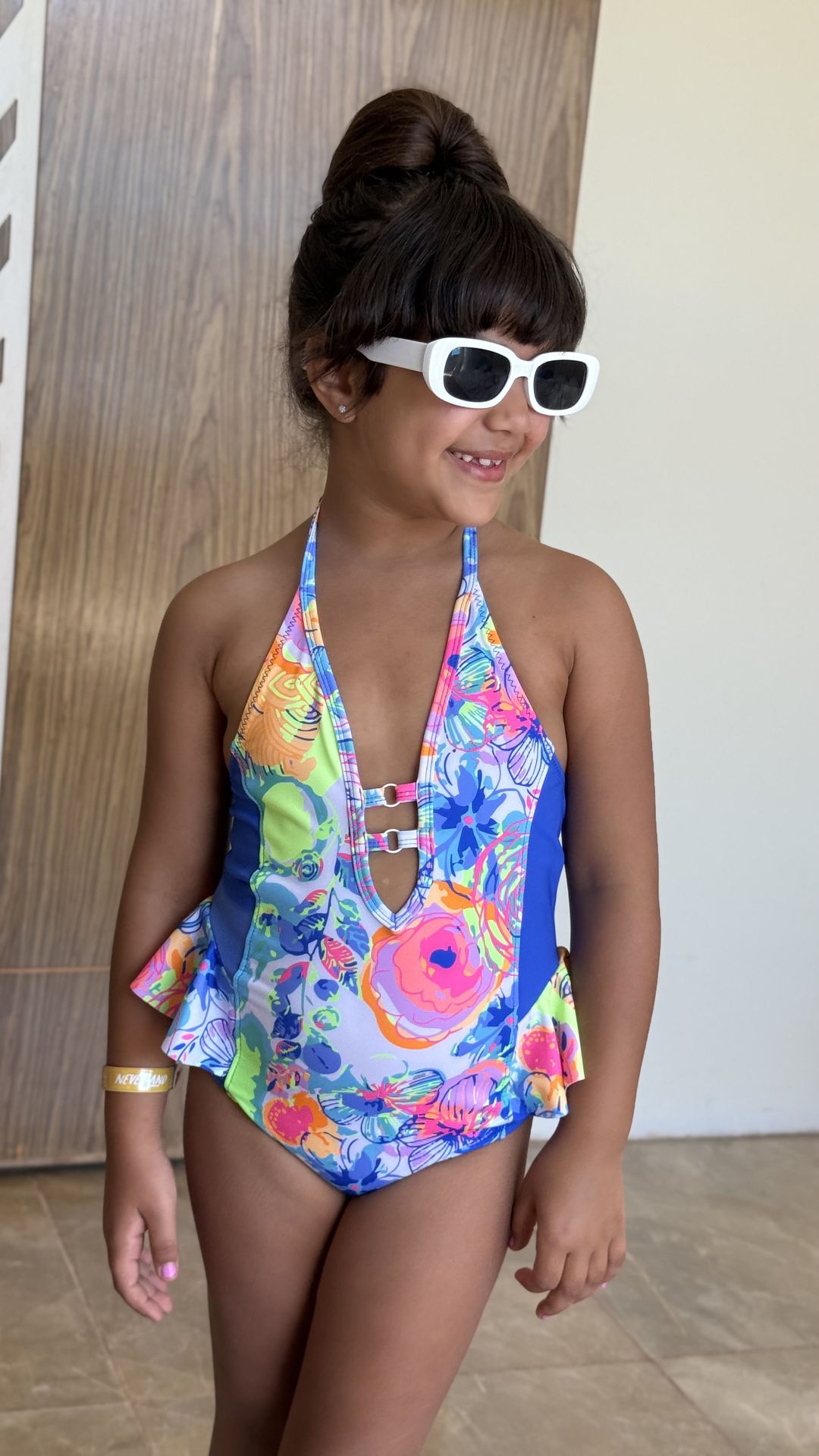 Ninos Kids storeFlowers SwimsuitOne - Piece SwimwearLa mer