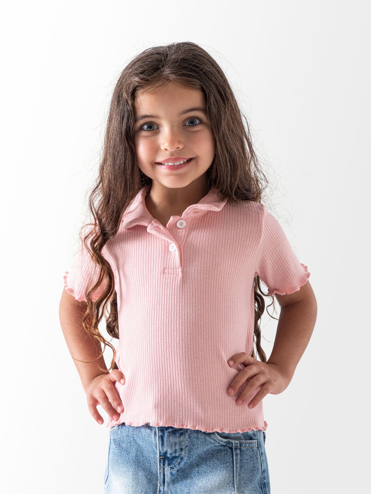 Ninos Kids storeRibbed Polo ShirtGirl blouseNINOS