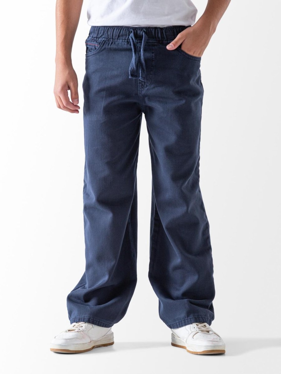 Ninos Kids storeBoys' Navy Wide Leg Gabardine PantsTrousers & PantsNINOS