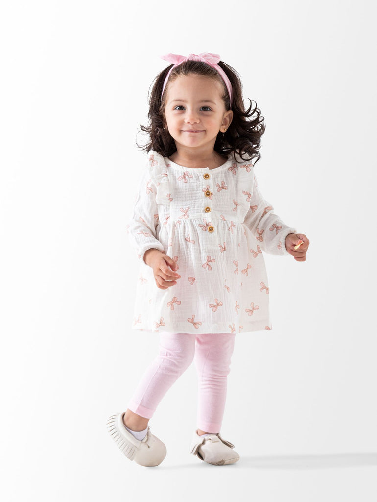 Ninos Kids storeBow 3PCS Dressطقم خروجGeneric