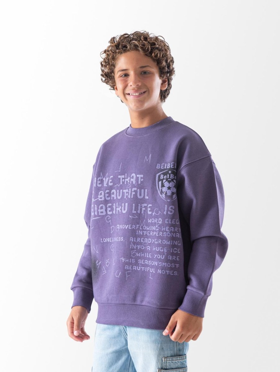Ninos Kids storeBoys' Lavender Believe SweatshirtSweatshirtsNINOS
