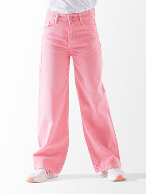 Wide Leg Gabardine Pants