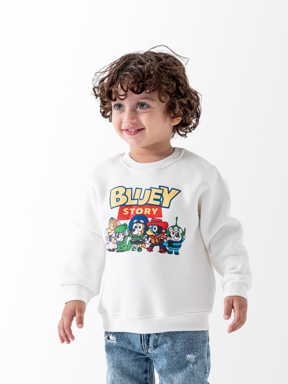 Ninos Kids storeBoys' Off-White Bluey Story SweatshirtSweatshirtsNINOS