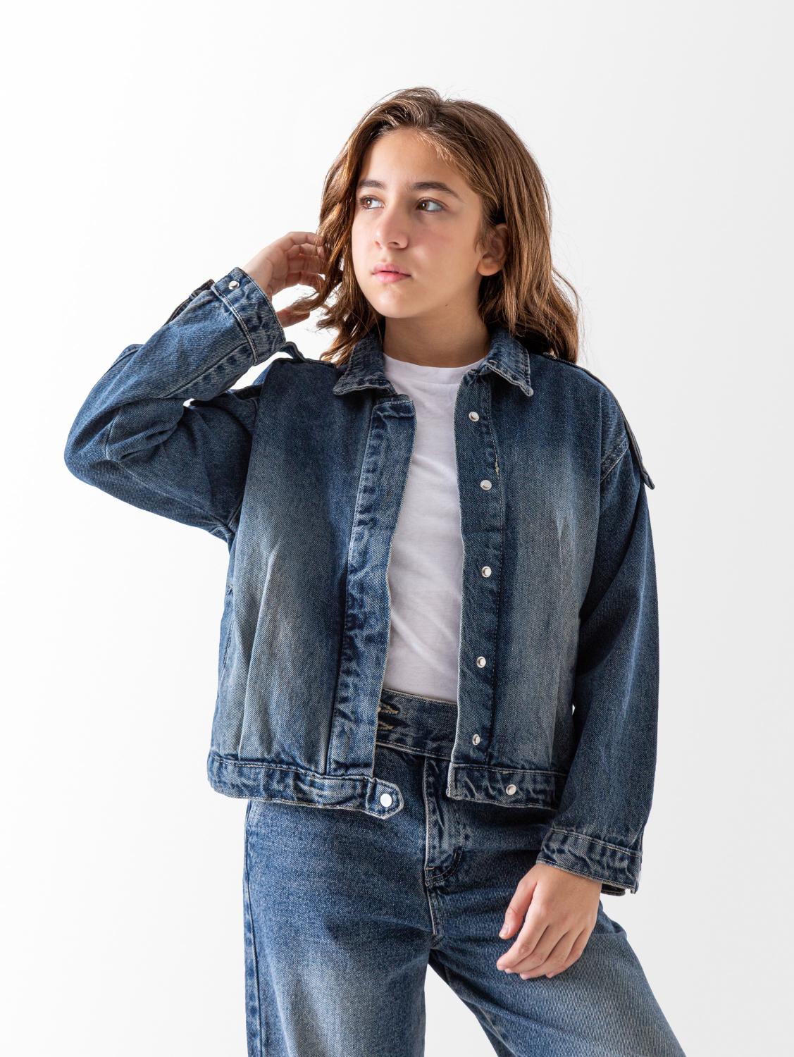 Ninos Kids storeGirls' Dirty Denim JacketJacketsNINOS