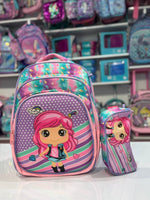 Ninos Kids storeGirls 2PCS School BagBack Bag شنطه مدرسة ظهرJasmin