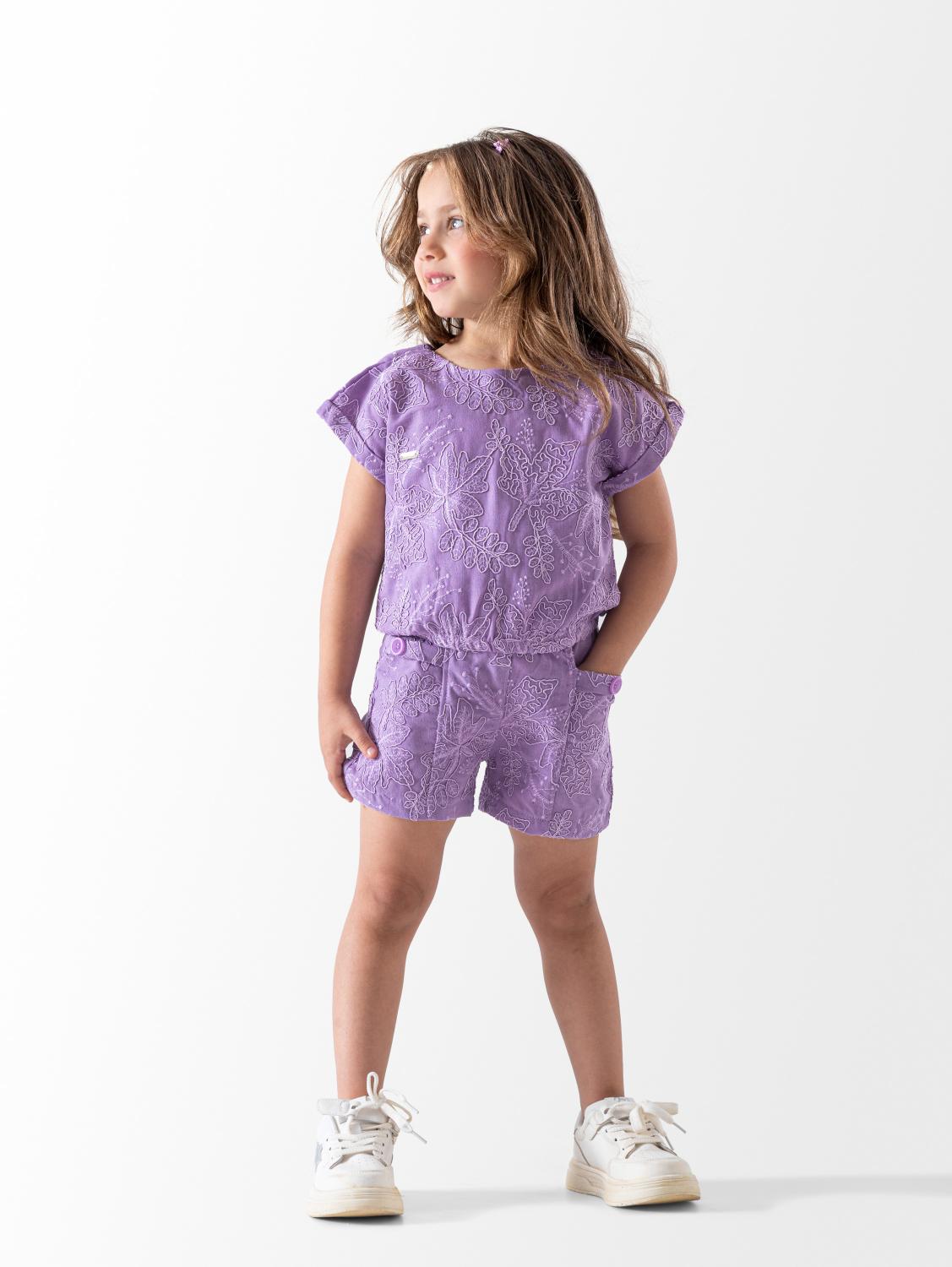 Branches Linen Short Set
