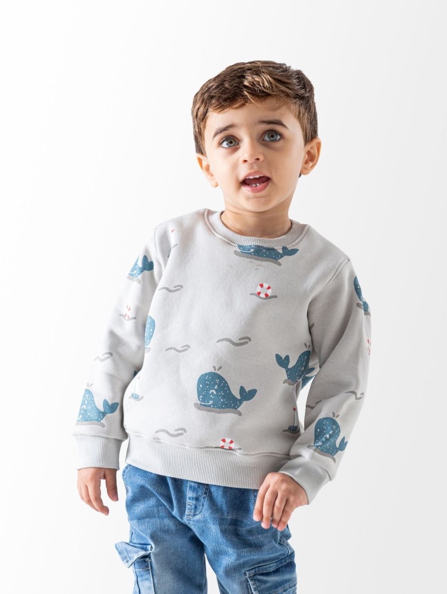 Ninos Kids storeBaby Boys' Crème Sea SweatshirtSweatshirtsNINOS