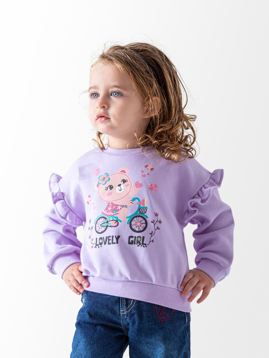 Baby Girls' Lavender Lovely Sweatshirt