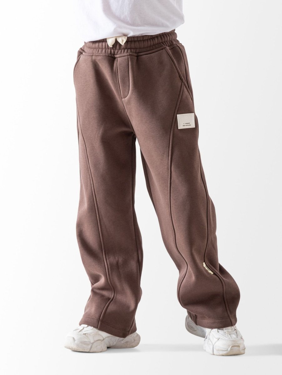 Ninos Kids storeBoys' Brown Wide Leg SweatpantsJoggers & SweatpantsNINOS