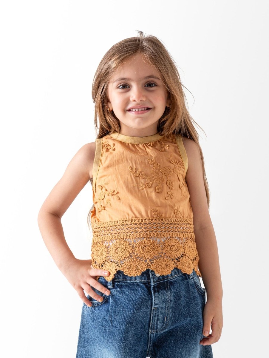 Ninos Kids storeEmbroidery Cut BlouseGirl blouseNINOS