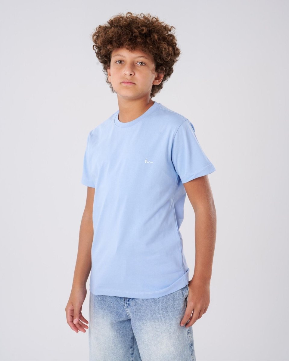 Ninos Kids storeBoys' Baby blue T-Shirtround t-shirtNINOS