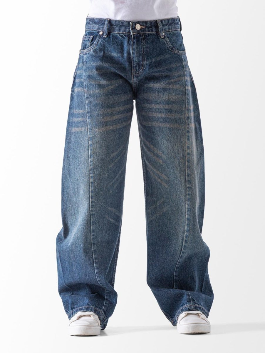 Ninos Kids storeGirls' Olive Washed Balloon JeansJeans pantsNINOS