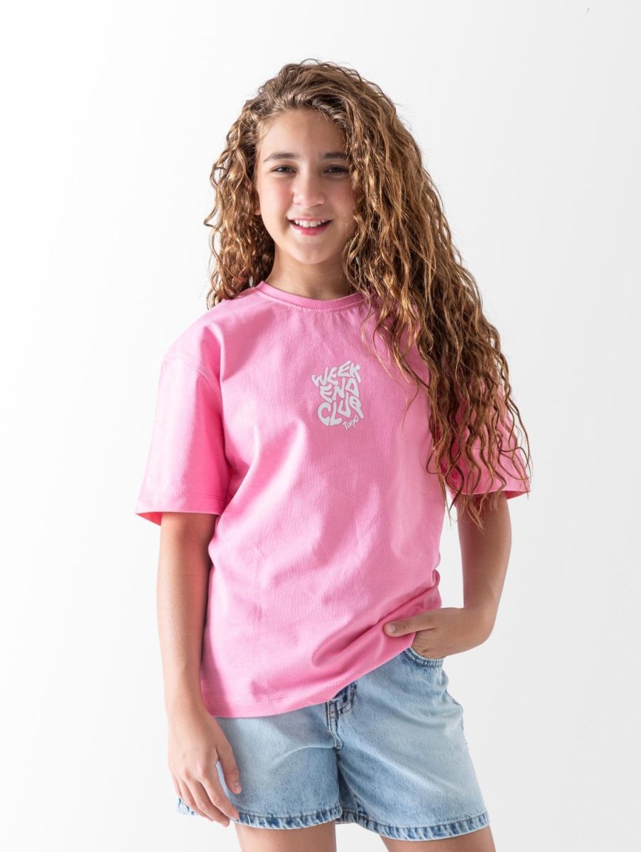 Ninos Kids storeGirls' Pink Week End T-ShirtT-ShirtsNINOS
