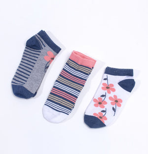 Floral 3pcs Socks