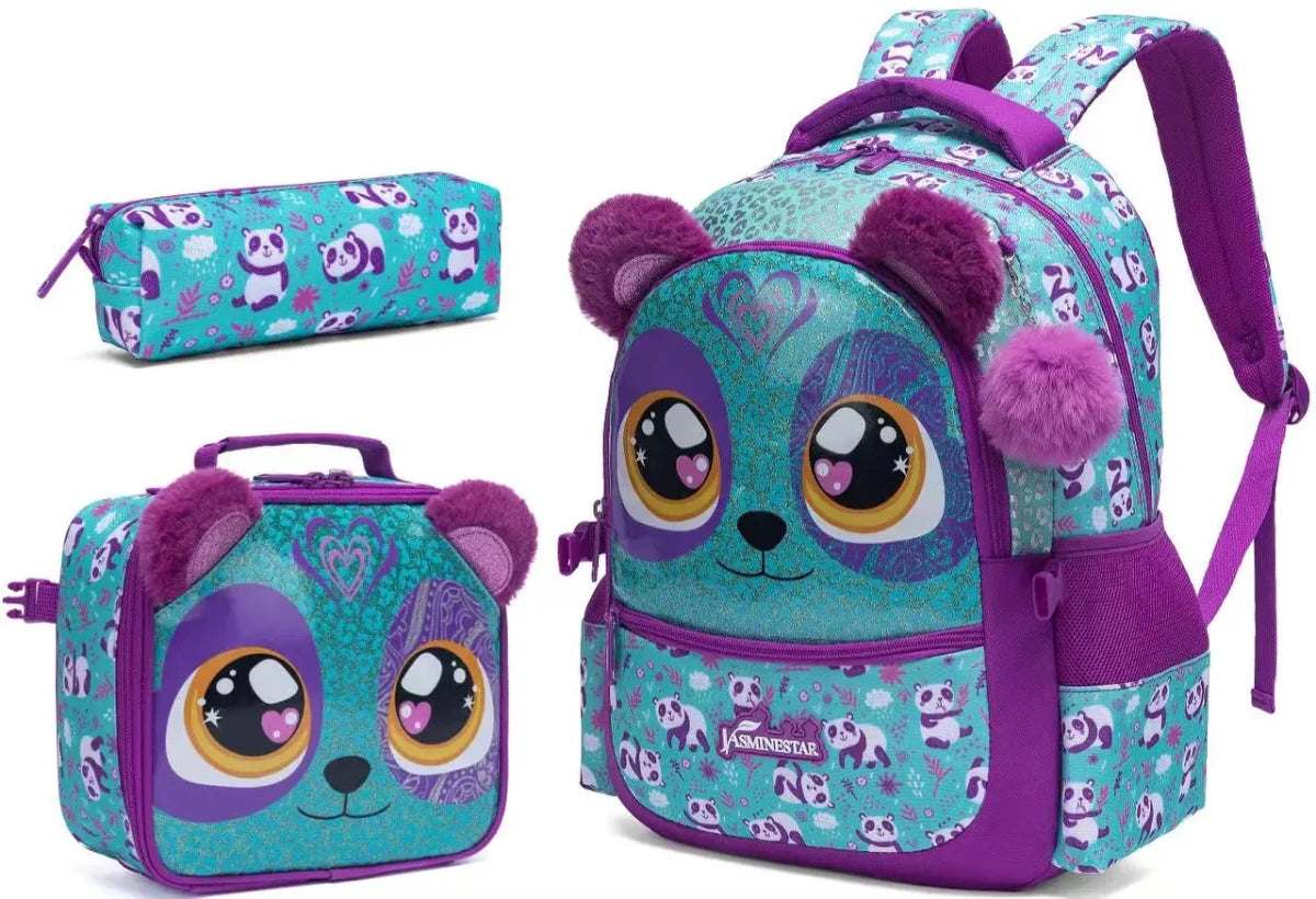 Ninos Kids storePanda 3PCS BackpackBag set طقم شنط مدرسةJasmin