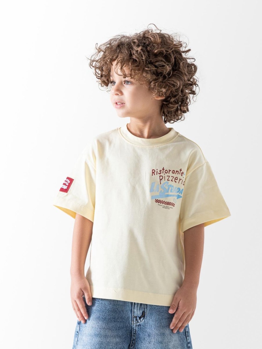 Ninos Kids storeBoys' Yellow La Strade T-ShirtT-ShirtsNINOS