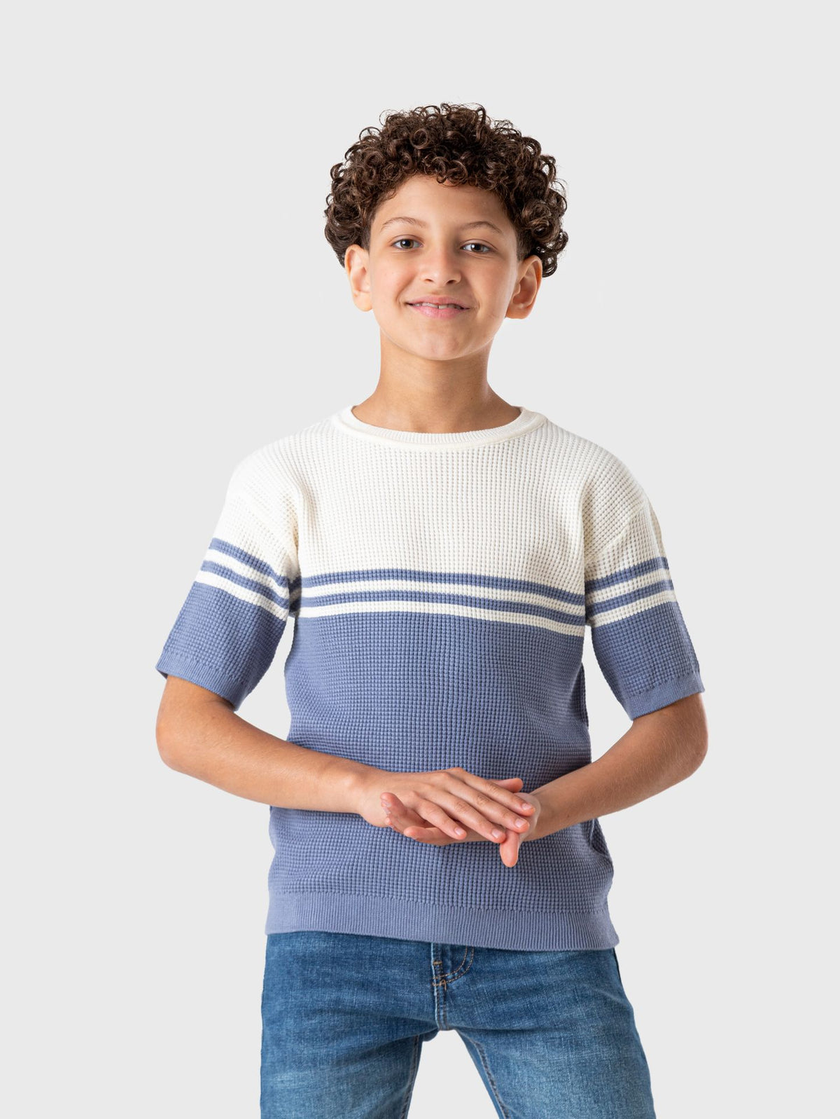 Ninos Kids storeStriped Knitted T-ShirtT-ShirtsNINOS