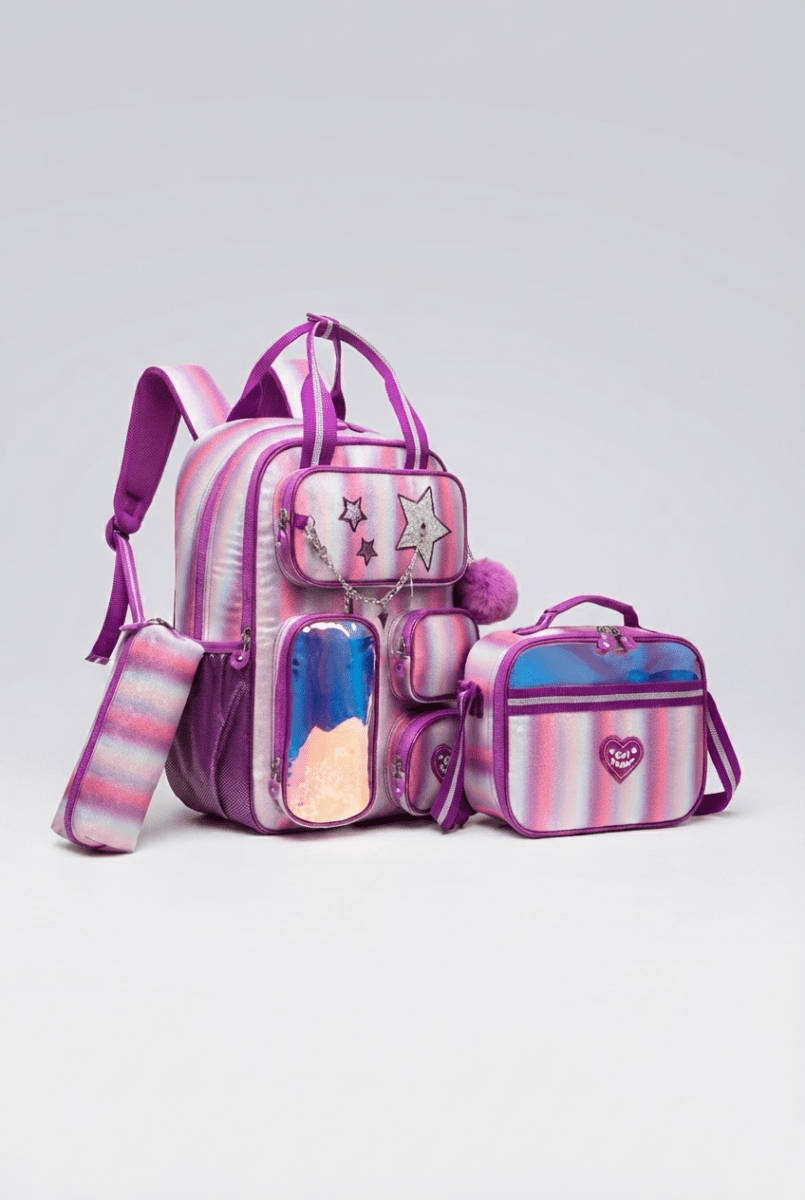 Ninos Kids storeStar 3PCS BackpackBag set طقم شنط مدرسةJasmin