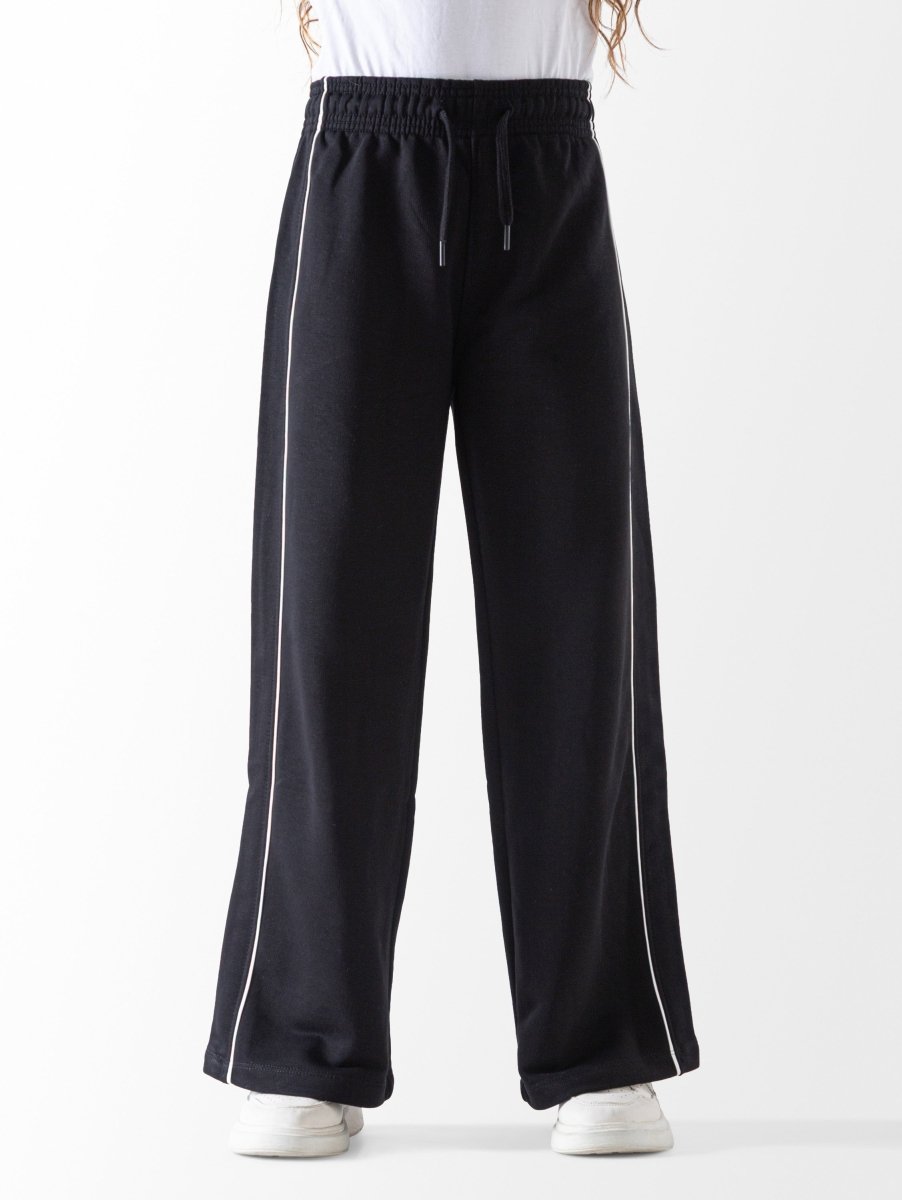 Ninos Kids storeUnisex Black Piping Wide Leg SweatpantssweatpantsNINOS