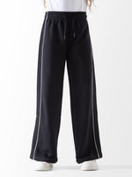 Ninos Kids storeUnisex Black Piping Wide Leg SweatpantssweatpantsNINOS