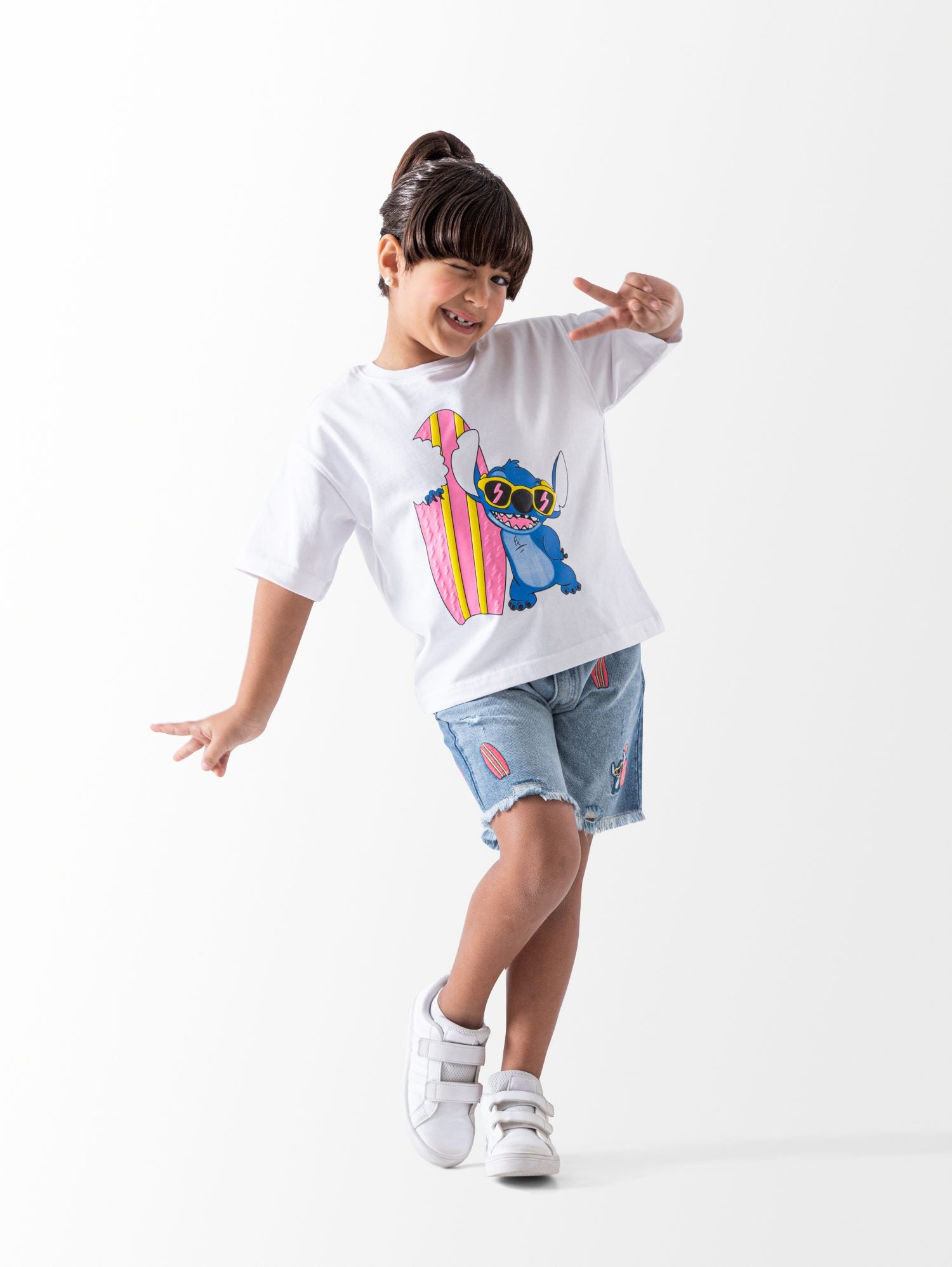 Ninos Kids storeStitch Short SetØ·Ù‚Ù… Ø®Ø±ÙˆØ¬NINOS