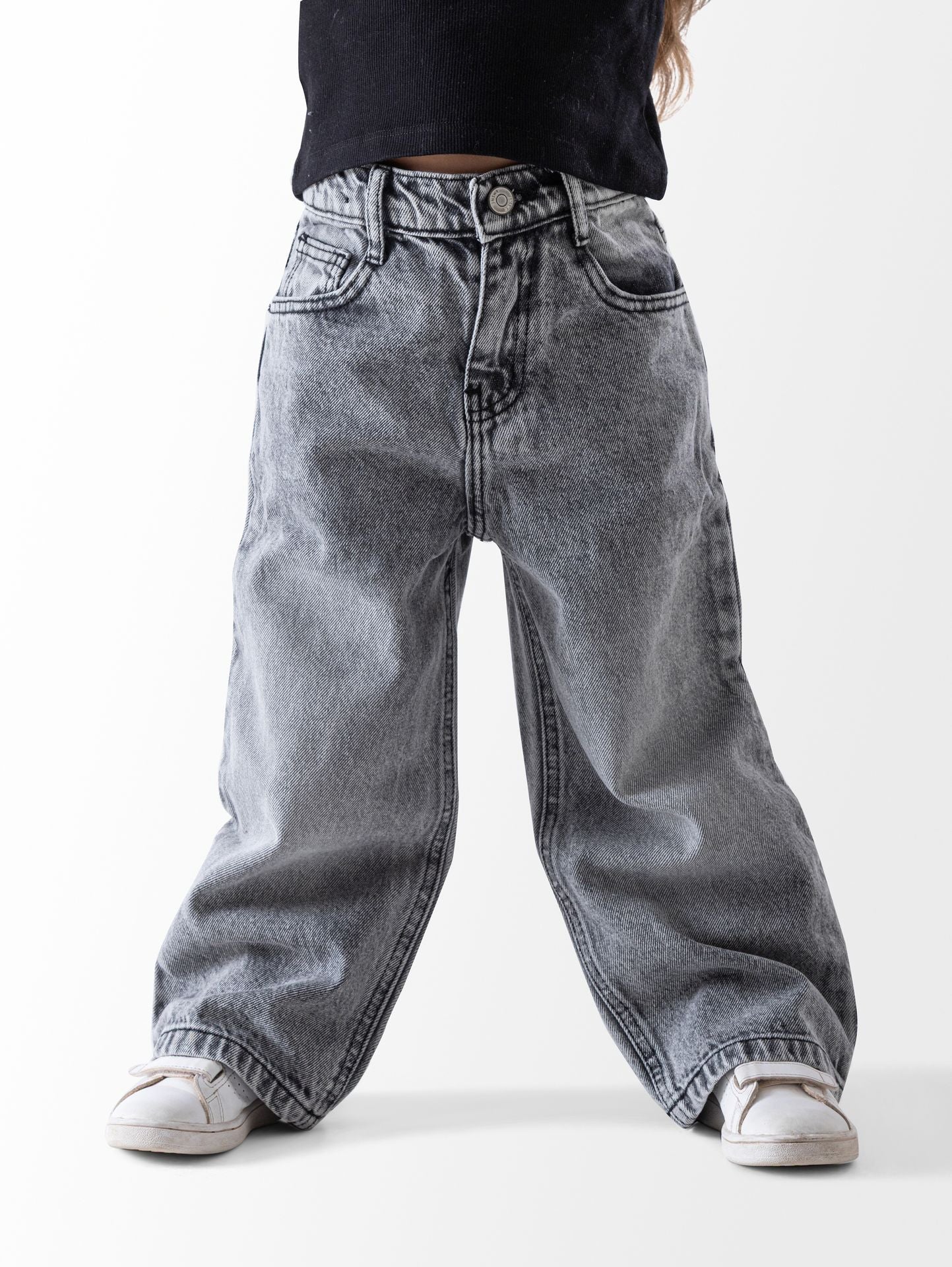 Wide Leg Jeans Trousers