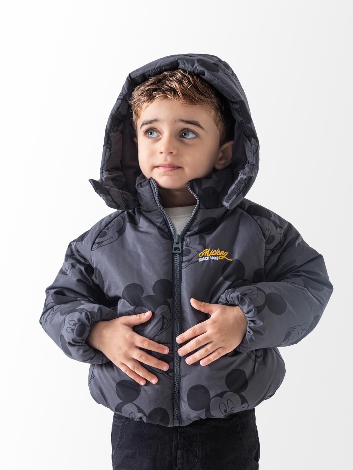Ninos Kids storeBaby Boys' Dark Grey Mickey Puffer JacketPuffer JacketsNINOS