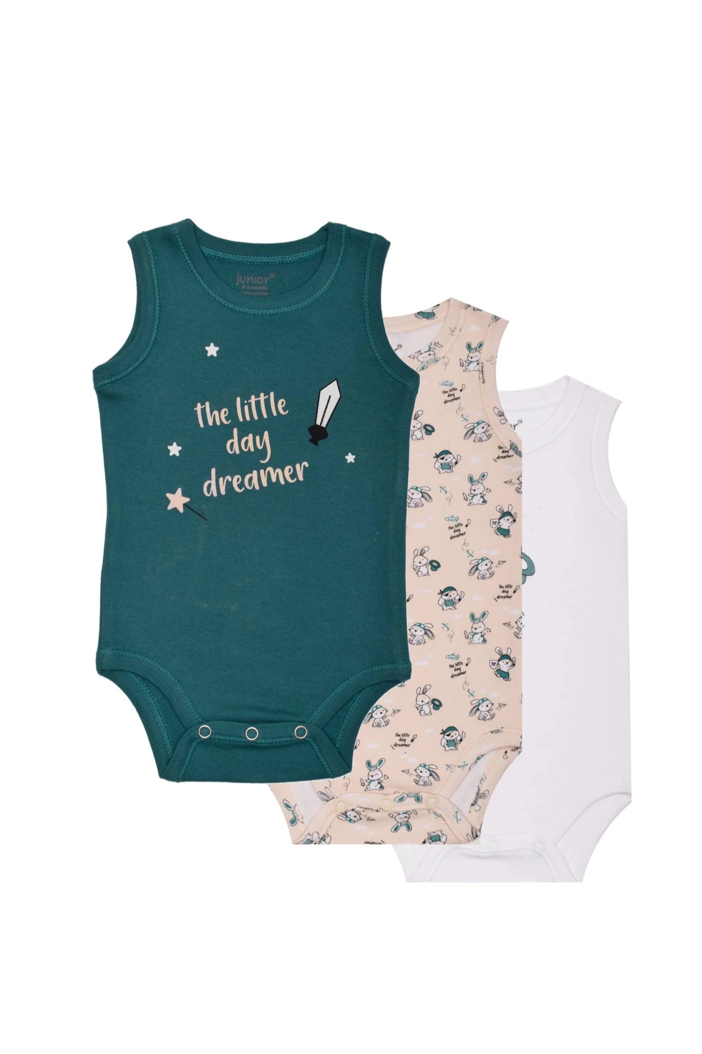 Ninos Kids store3 Pcs Cut Body SuitBodysuitsJUNIOR