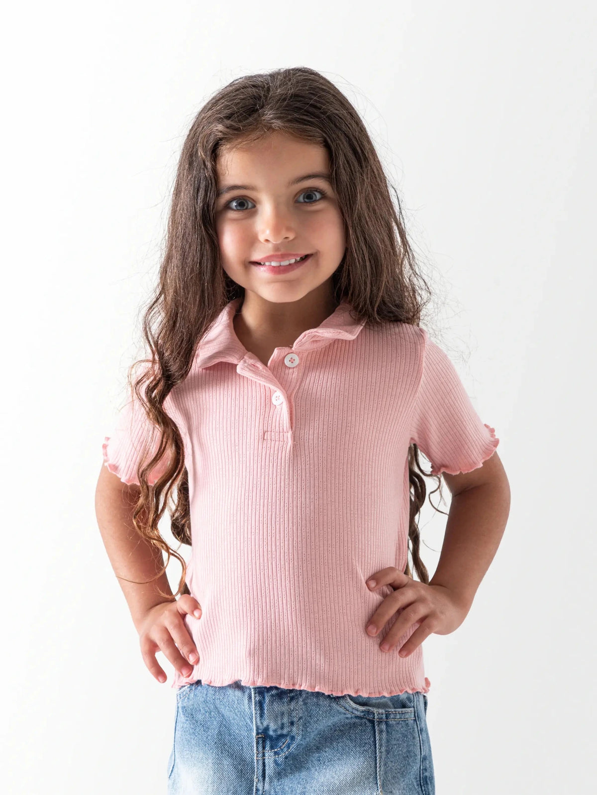 Ninos Kids storeRibbed Polo ShirtGirl blouseNINOS