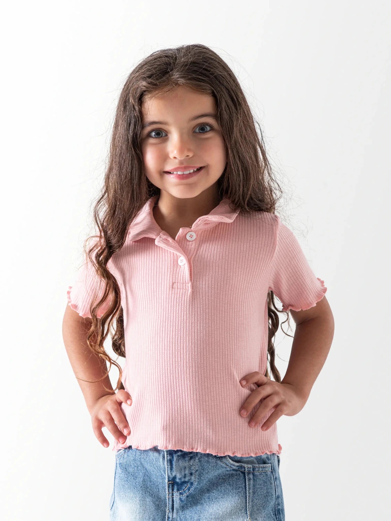 Ninos Kids storeRibbed Polo ShirtGirl blouseNINOS
