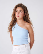 Ninos Kids storeGirls' Baby Blue Asymmetrical Tank T-ShirtT-ShirtsNINOS
