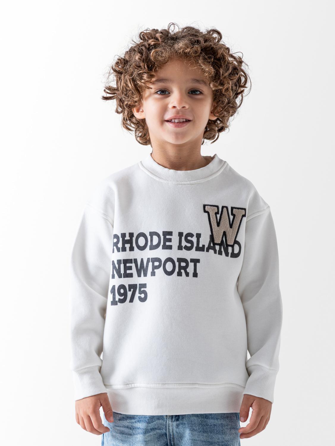 Ninos Kids storeBoys' White Rhodes SweatshirtSweatshirtsNINOS