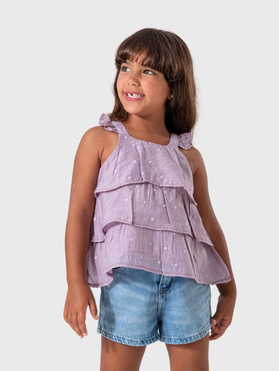 Ninos Kids storeDotted Ruffles BlouseGirl blouseSplendor