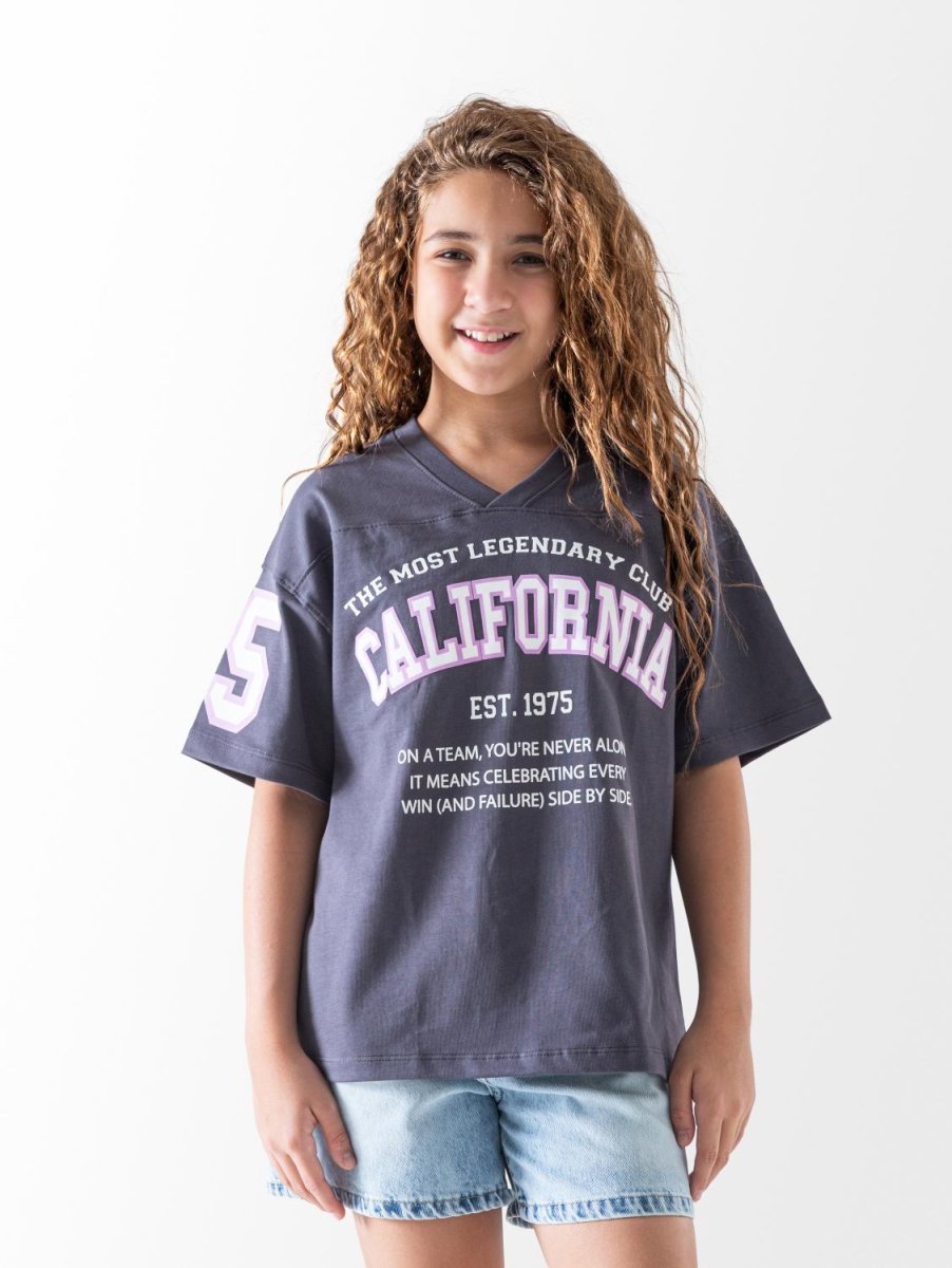 Ninos Kids storeGirls' Dark Grey California T-ShirtT-ShirtsNINOS