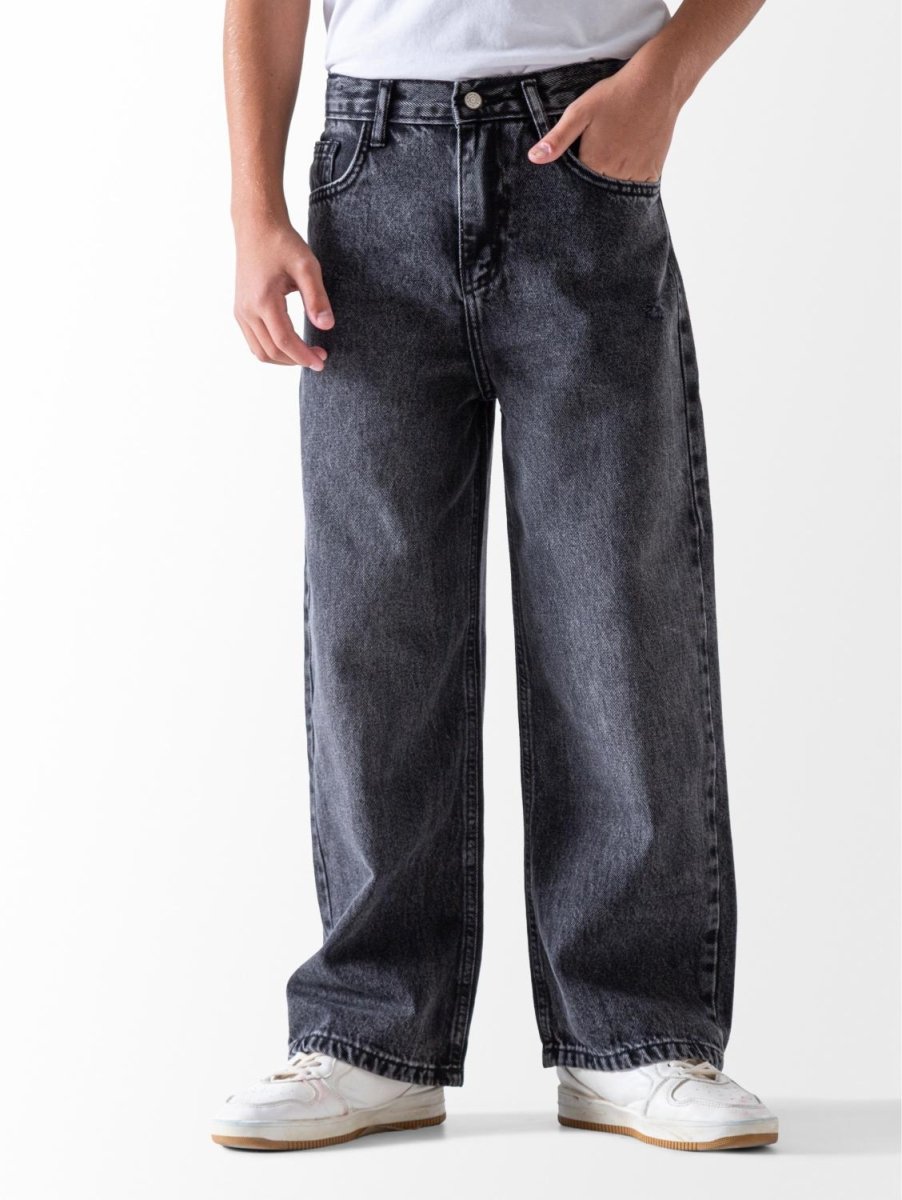 Ninos Kids storeBoys' Black Wide Leg JeansJeans pantsNINOS