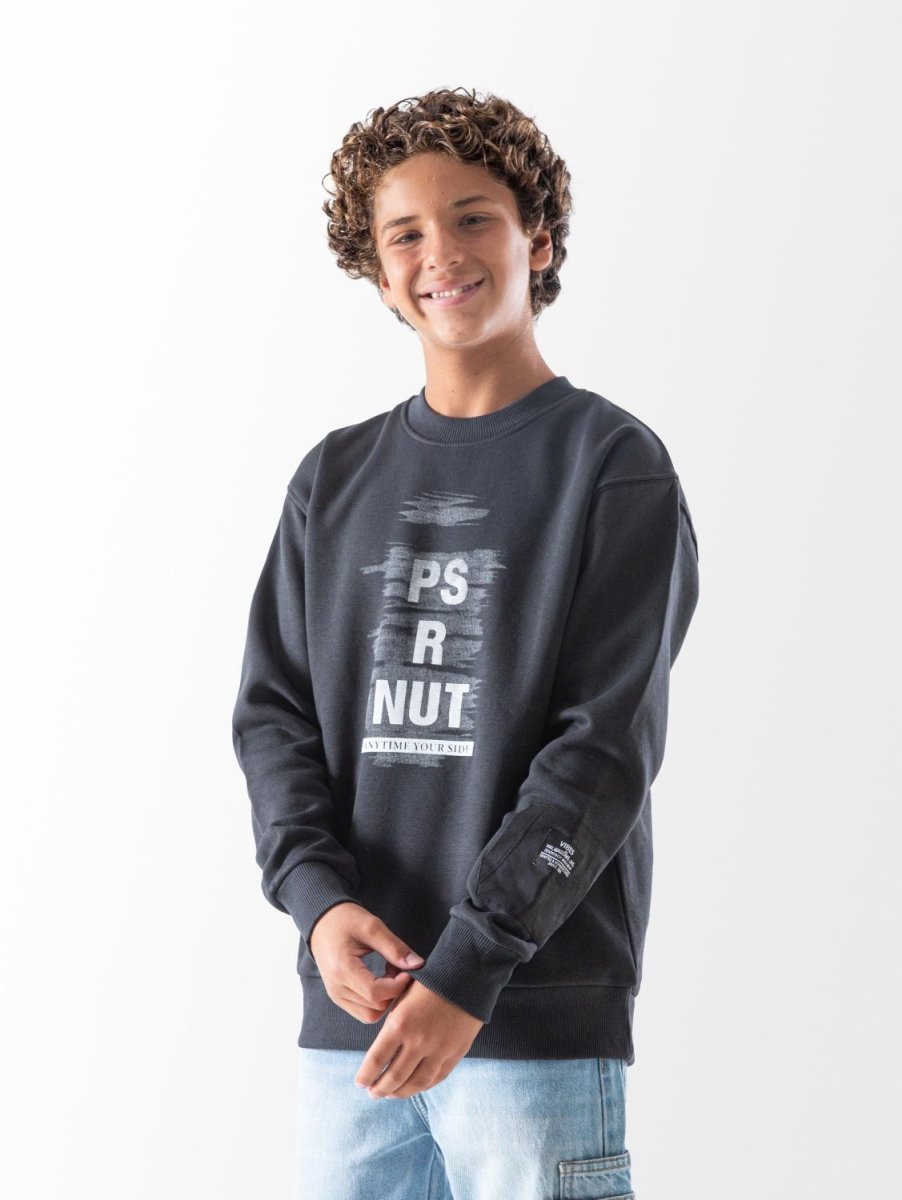 Ninos Kids storeBoys' Dark Grey PS R NUT SweatshirtSweatshirtsNINOS
