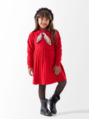 Ninos Kids storeKnitted Dress With RibbonDressesGeneric