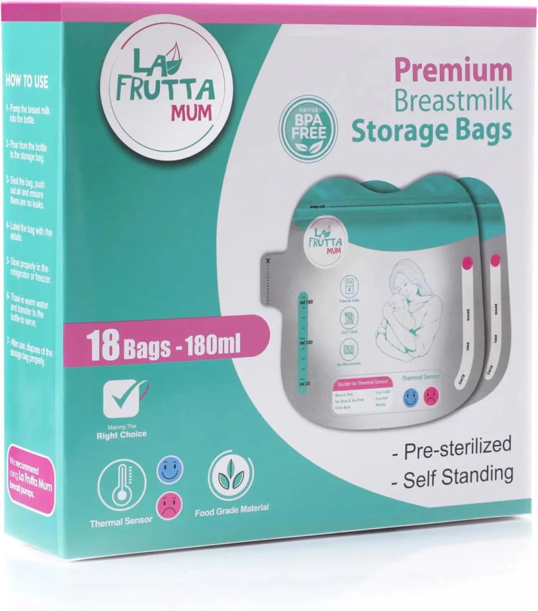 Ninos Kids storeBreast Milk Storage Bags 18pcs 180mlMilk StorageLaFrutta