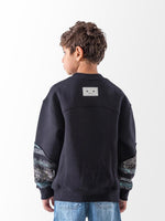 Ninos Kids storeBoys' Black Wave Jacquard SweatshirtSweatshirtsNINOS