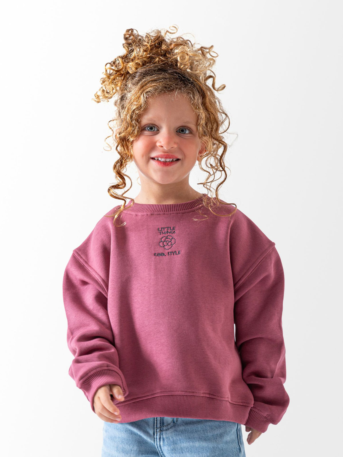 Ninos Kids storeBaby Girls' Burgundy Cool Style SweatshirtSweatshirtsNINOS