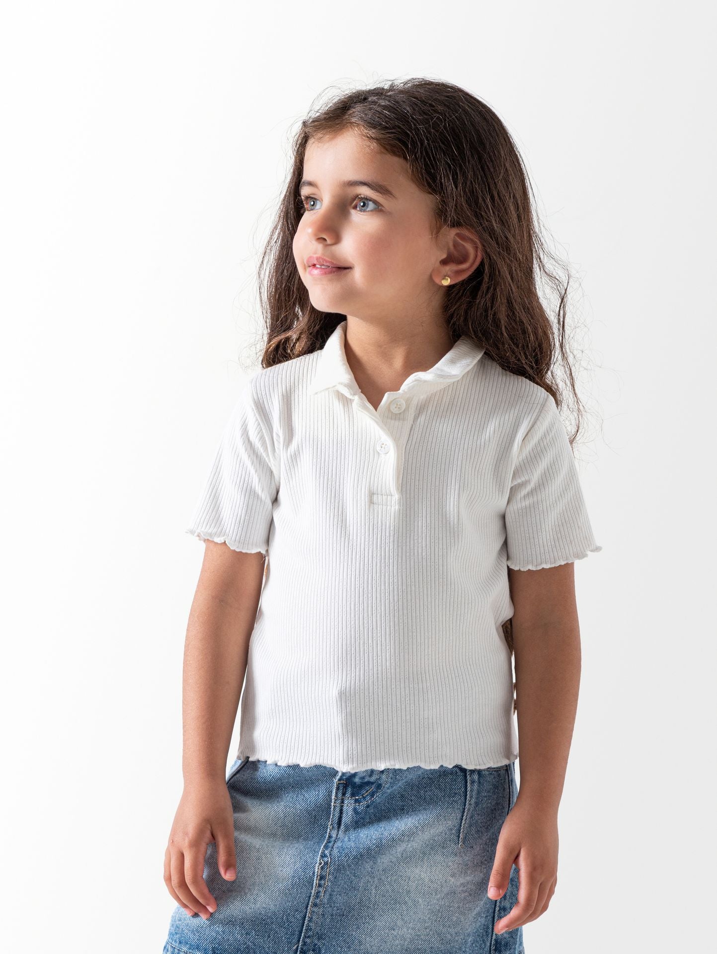 Ninos Kids storeRibbed Polo ShirtGirl blouseNINOS