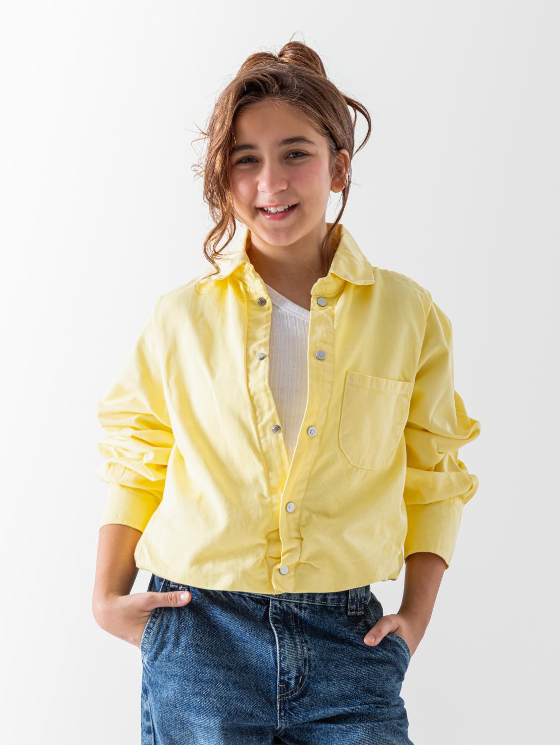 Ninos Kids storeGirls' Yellow Gabardine JacketJacketsNINOS