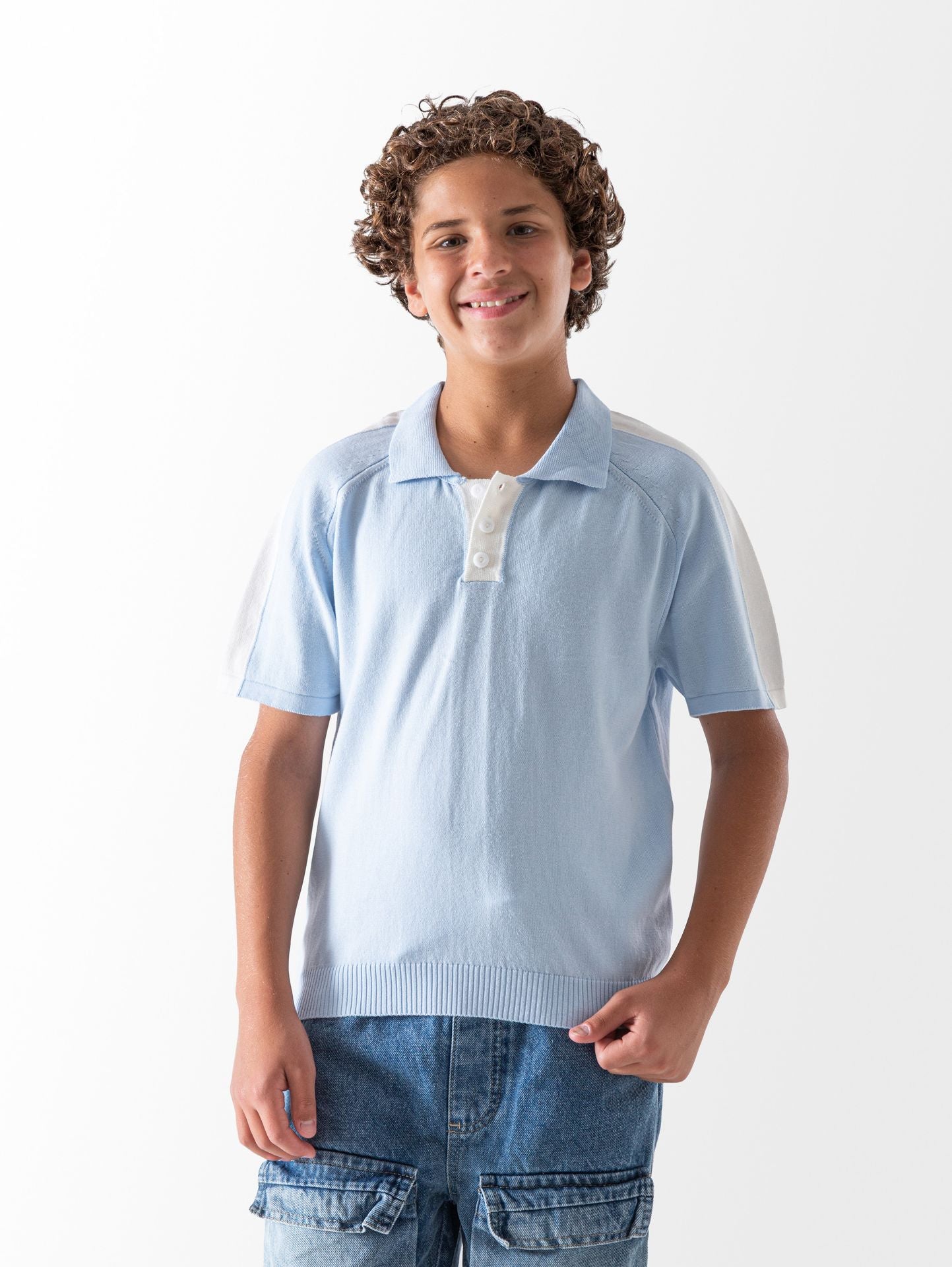 Knitted Polo T-Shirt