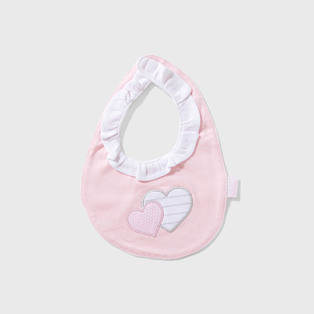 Dotted Heart Baby Bibs