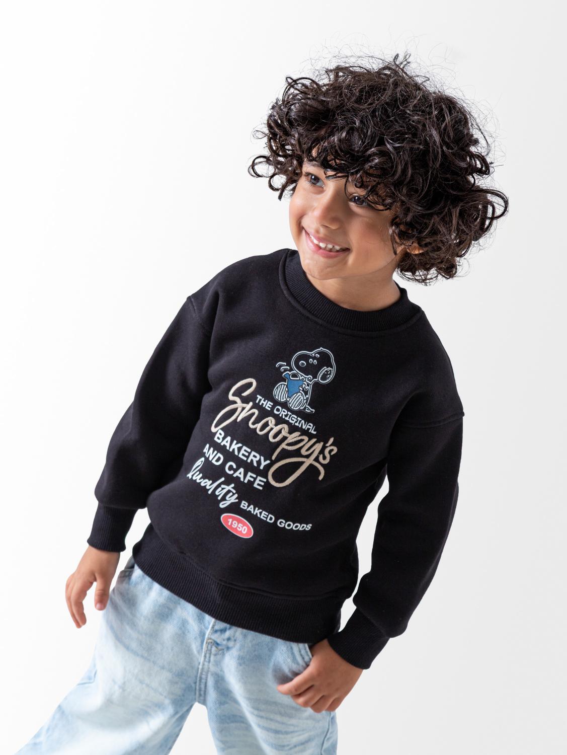 Ninos Kids storeBoys' Black Snopy SweatshirtSweatshirtsNINOS