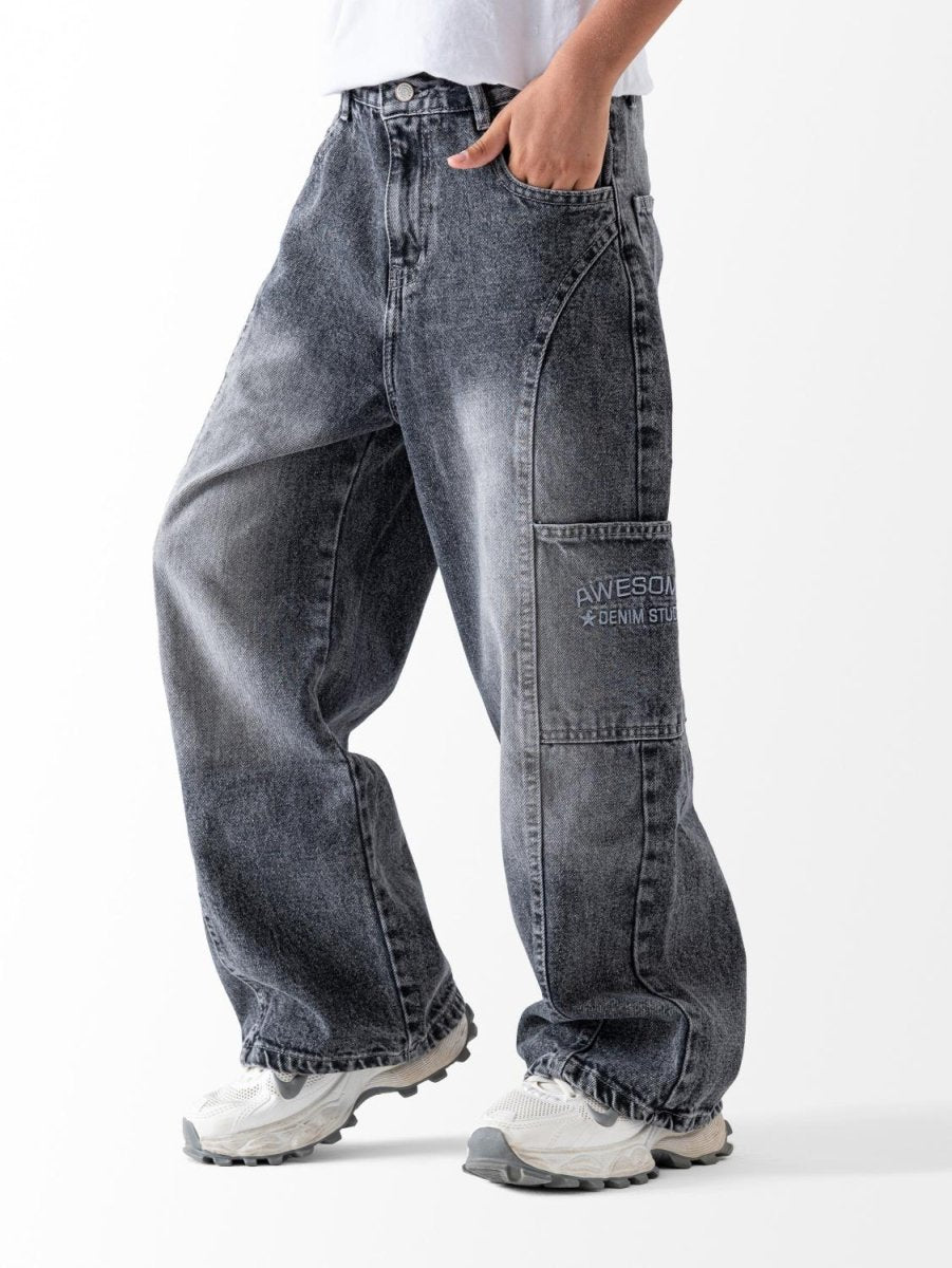 Ninos Kids storeBoys' Grey Wide Leg JeansJeans pantsNINOS