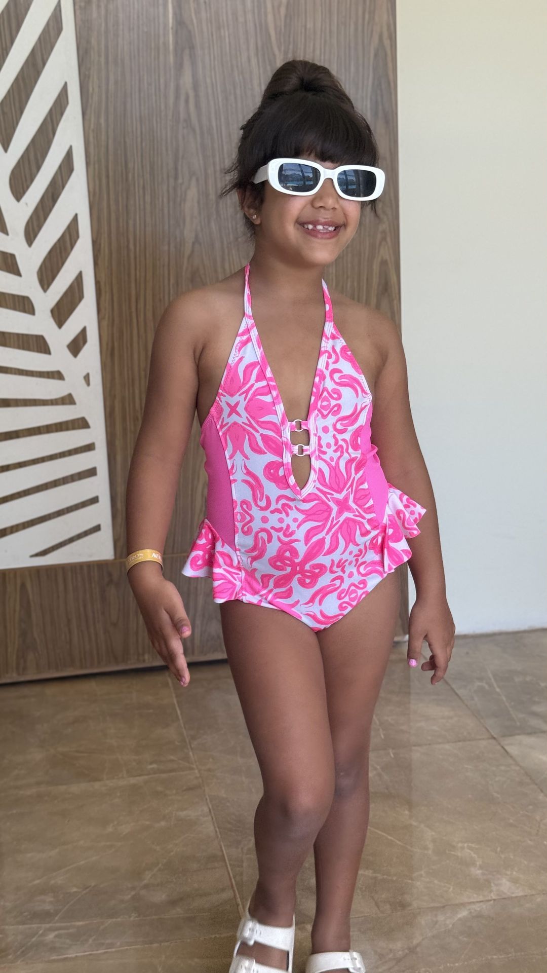 Ninos Kids storeFloral SwimsuitOne - Piece SwimwearLa mer